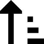 Arrow Up Short Wide SVG Icon